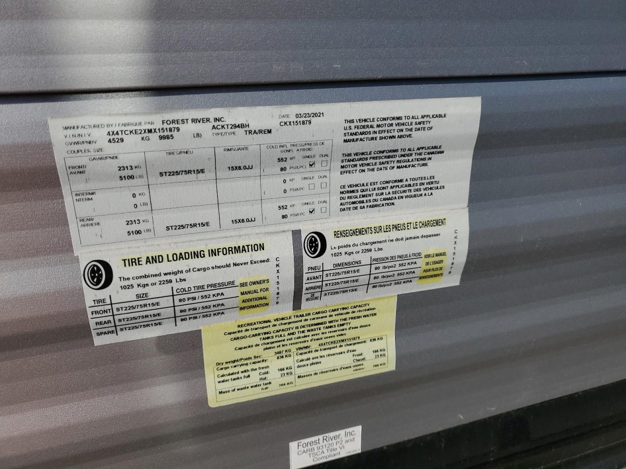 Lot #3287319981 2021 WILDWOOD CHEROKEE