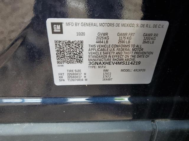 2021 CHEVROLET EQUINOX LS 3GNAXHEV4MS114219