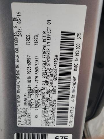 2016 TOYOTA TACOMA DOU 3TMCZ5AN9GM025156