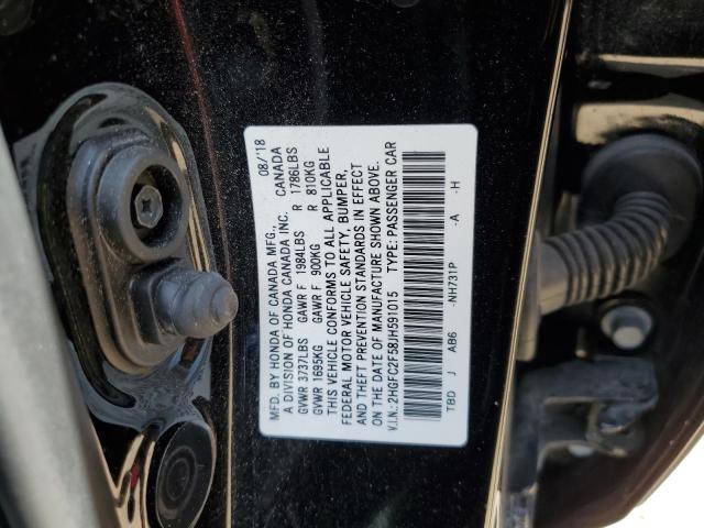 2018 HONDA CIVIC LX - 2HGFC2F58JH591015