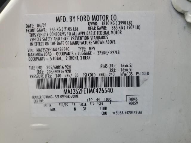 2021 FORD ECOSPORT I #3305421435