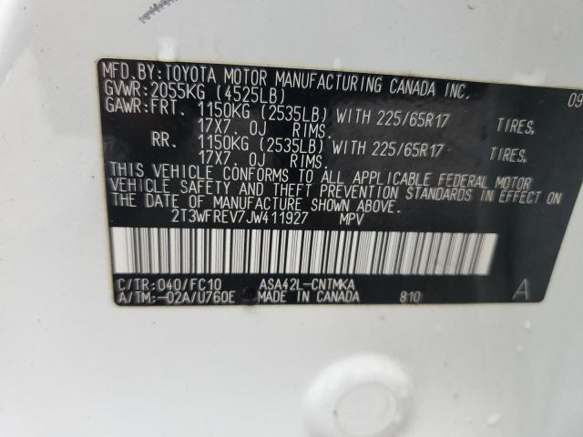 2018 TOYOTA RAV4 ADVEN 2T3WFREV7JW411927