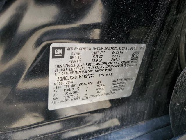 2017 CHEVROLET TRAX LS 3GNCJKSB1HL151374