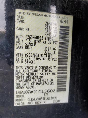 2009 NISSAN FRONTIER C #3309425971