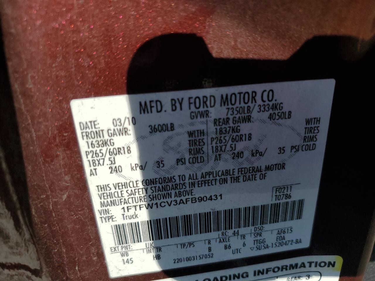 FORD F-150 SUPERCREW