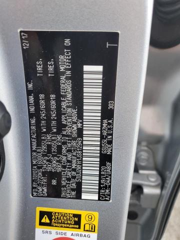 2018 TOYOTA HIGHLANDER SE 5TDJZRFH1JS812949