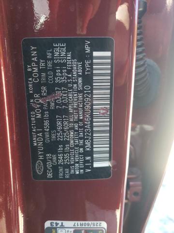 2019 HYUNDAI TUCSON SE KM8J23A46KU909210