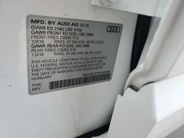2025 AUDI Q3 PREMIUM WA1DECF37S1052481