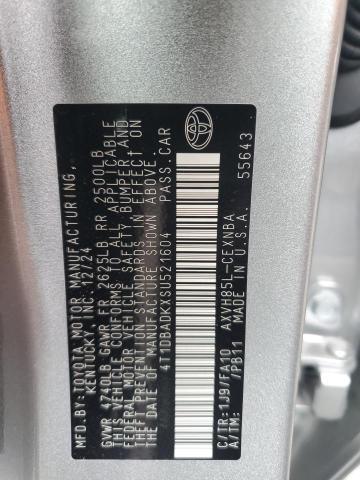 2025 TOYOTA CAMRY XSE 4T1DBADKXSU521604