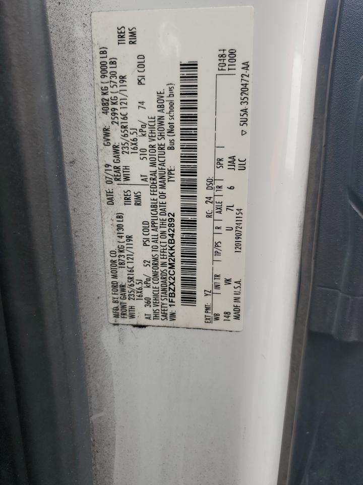 Lot #3316721430 2019 FORD TRANSIT T-