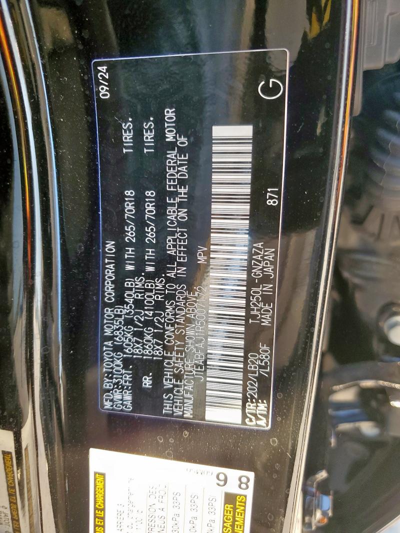2024 TOYOTA LAND CRUIS JTEABFAJ1R5007172