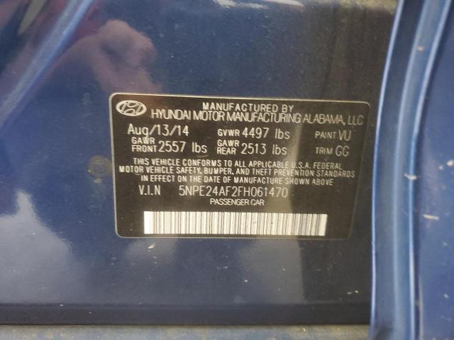 2015 HYUNDAI SONATA SE 5NPE24AF2FH061470