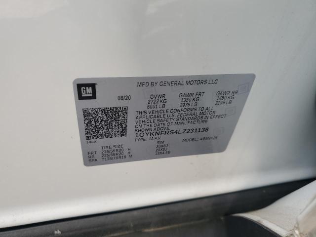 2020 CADILLAC XT5 PLATIN 1GYKNFRS4LZ231138