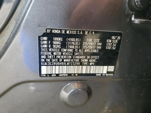 2020 HONDA HR-V TOURI 3CZRU6H9XLM723299