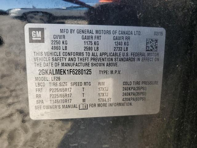 2015 GMC TERRAIN SL 2GKALMEK1F6280125