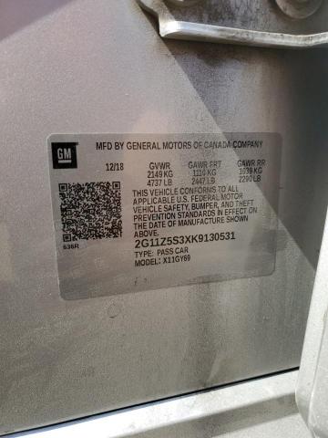 2019 CHEVROLET IMPALA LT 2G11Z5S3XK9130531