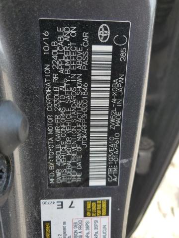 2017 TOYOTA PRIUS PRIM JTDKARFP3H3001846