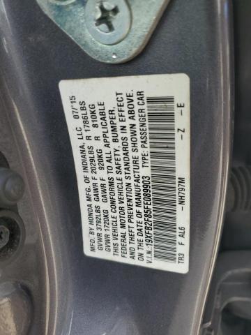 2015 HONDA CIVIC EX 19XFB2F85FE089903