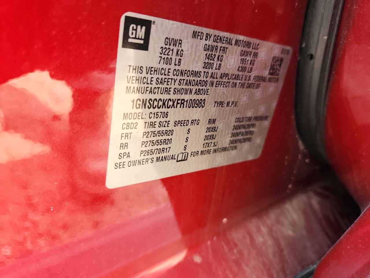 CHEVROLET TAHOE C1500 LTZ