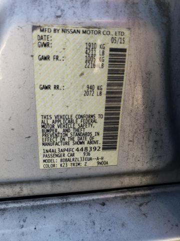 2015 NISSAN ALTIMA 2.5 - 1N4AL3AP4FC448392