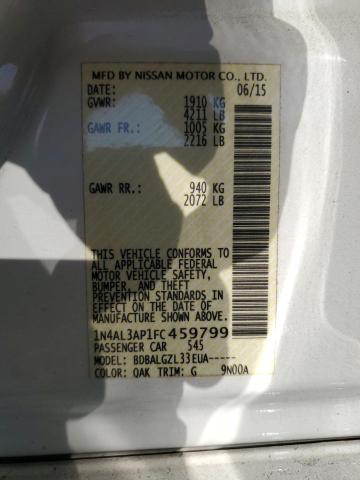 2015 NISSAN ALTIMA 2.5 #3278635950