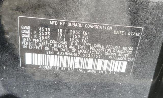 2018 SUBARU LEGACY SPO 4S3BNAR67J3030751