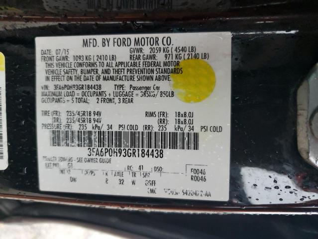 2016 FORD FUSION SE #3271753658
