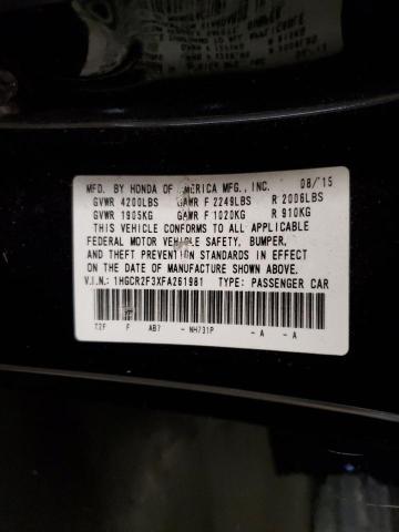 2015 HONDA ACCORD LX 1HGCR2F3XFA261981