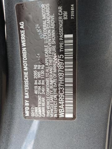 2017 BMW 430XI WBA4R9C37HK878975