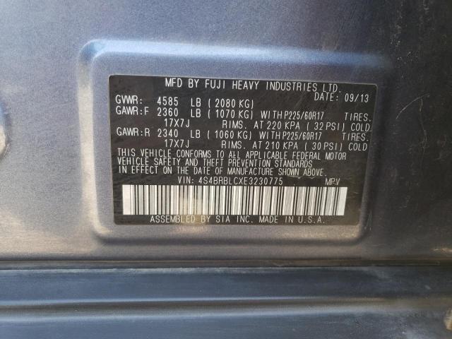 2014 SUBARU OUTBACK 2. - 4S4BRBLCXE3230775