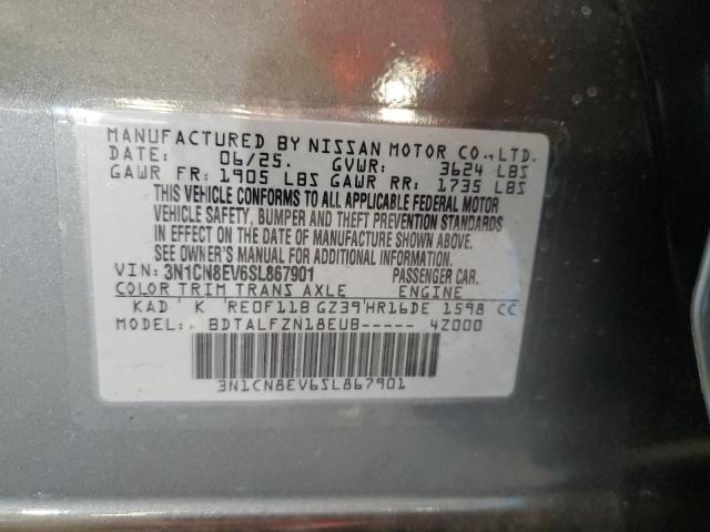 2025 NISSAN VERSA SV 3N1CN8EV6SL867901