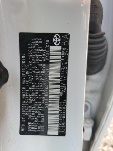 2016 TOYOTA COROLLA L 5YFBURHE6GP375764