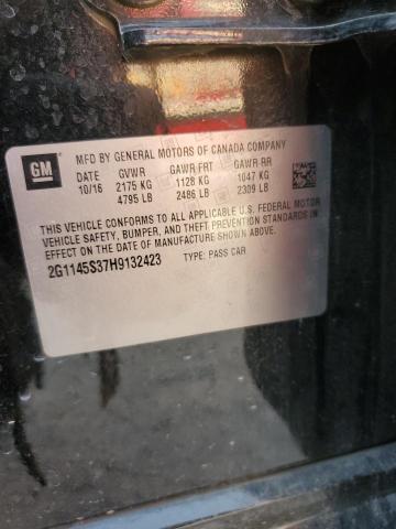 2017 CHEVROLET IMPALA PRE 2G1145S37H9132423