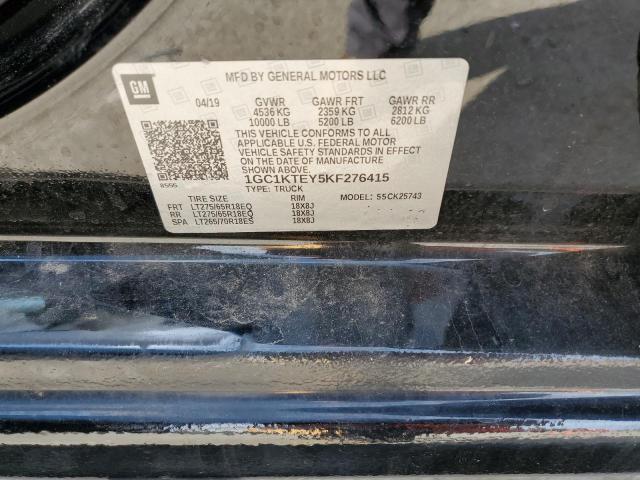 2019 CHEVROLET SILVERADO K2500 HEAVY DUTY LTZ 1GC1KTEY5KF276415
