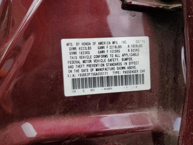 2016 ACURA ILX PREMIU 19UDE2F75GA005171