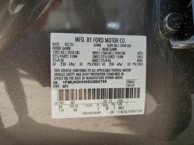 2025 FORD EXPLORER P 1FMUK8HH9SGB66768