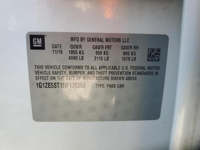 2017 CHEVROLET MALIBU LT - 1G1ZE5ST1HF178353