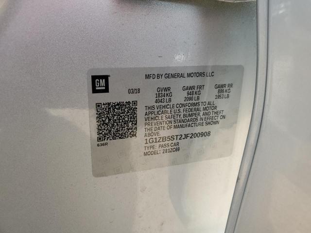 2018 CHEVROLET MALIBU LS - 1G1ZB5ST2JF200908