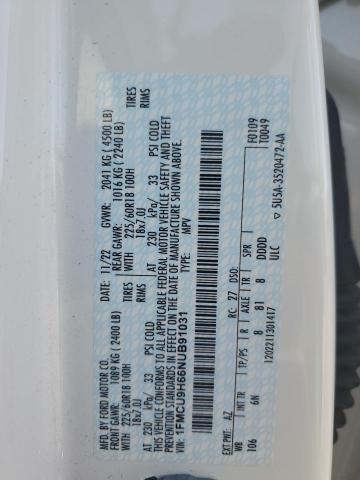 2022 FORD ESCAPE SEL 1FMCU9H66NUB91031