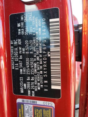 2023 KIA SORENTO SX 5XYRKDLF6PG194790