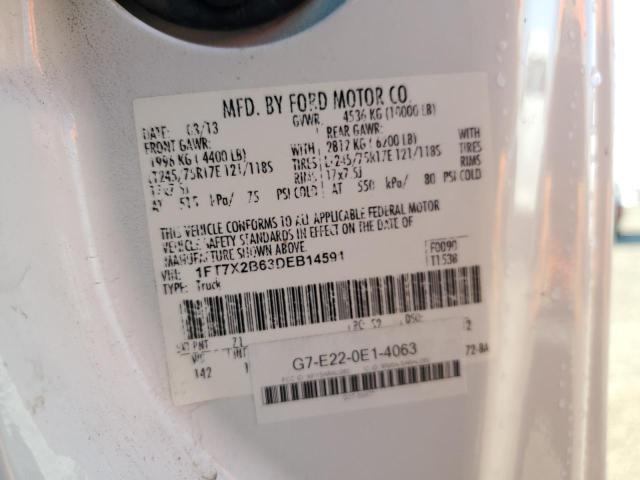 2013 FORD F250 SUPER - 1FT7X2B63DEB14591