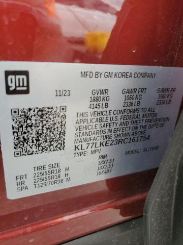 2024 CHEVROLET TRAX ACTIV KL77LKE23RC161754