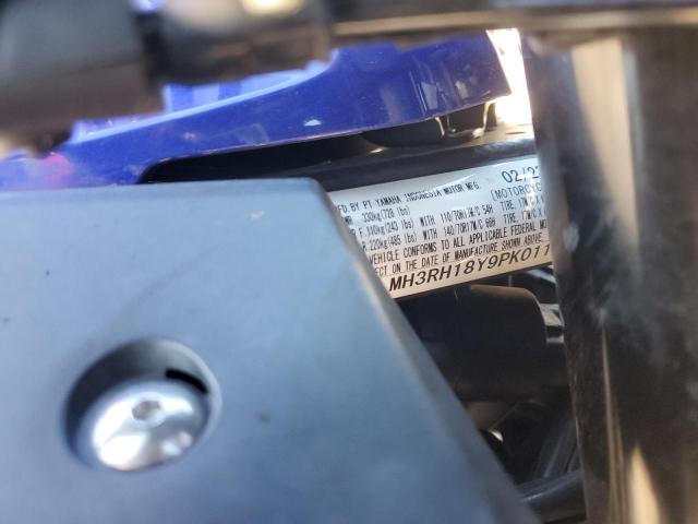 2023 YAMAHA YZFR3 A MH3RH18Y9PK011191