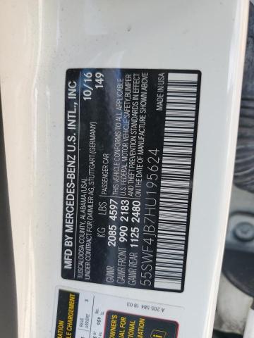 2017 MERCEDES-BENZ C 300 55SWF4JB7HU195624