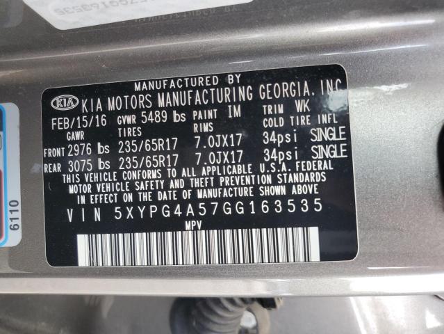 2016 KIA SORENTO LX - 5XYPG4A57GG163535