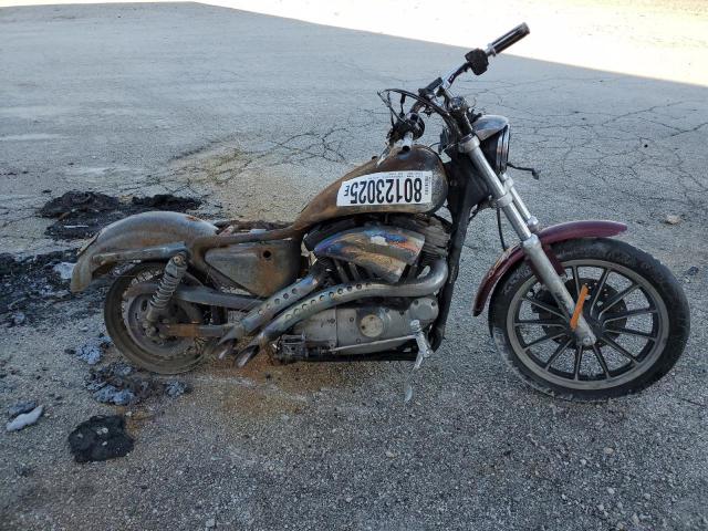 HARLEY-DAVIDSON XL883 2002 burgundy  gas 1HD4CAM142K134985 photo #1
