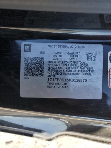 2019 CHEVROLET CAMARO LS - 1G1FB3DX5K0138979