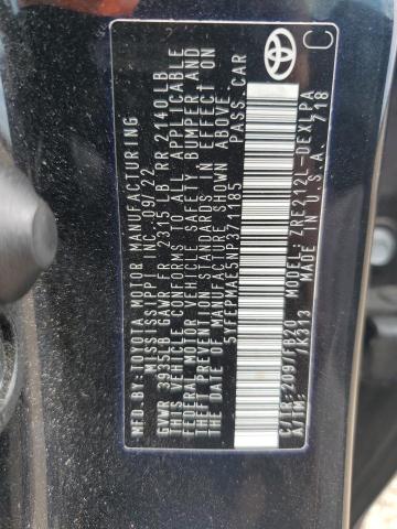 2022 TOYOTA COROLLA LE 5YFEPMAE5NP371185