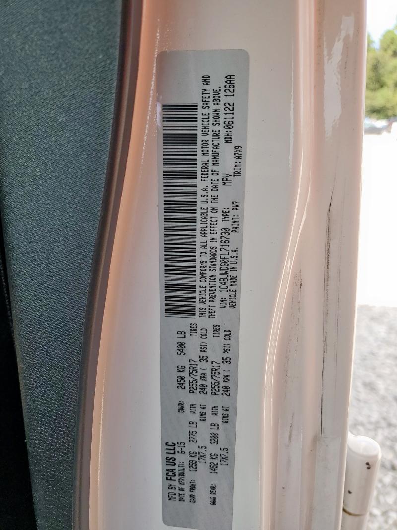 2015 JEEP WRANGLER U 1C4BJWDG0FL716730