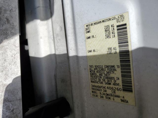 2017 NISSAN MAXIMA 3.5 1N4AA6AP5HC406260